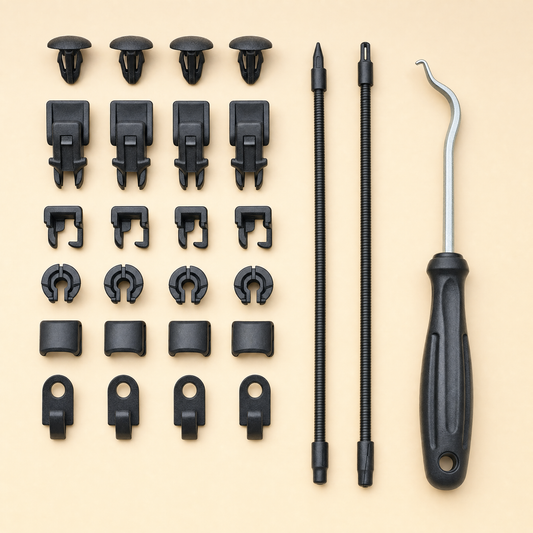Kit de Pose PRO — clips de fixation renforcés & crochet d'insertion