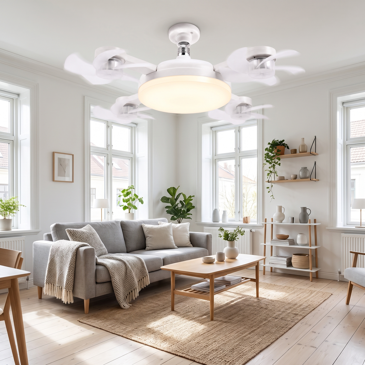 Ventilateur de Plafond LED avec Télécommande