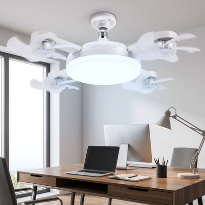 Ventilateur de Plafond LED avec Télécommande