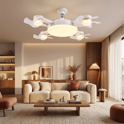 Ventilateur de Plafond LED avec Télécommande