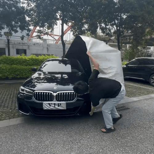 FrostGuard Half Car Cover — Windshield, Hood and Mirrors