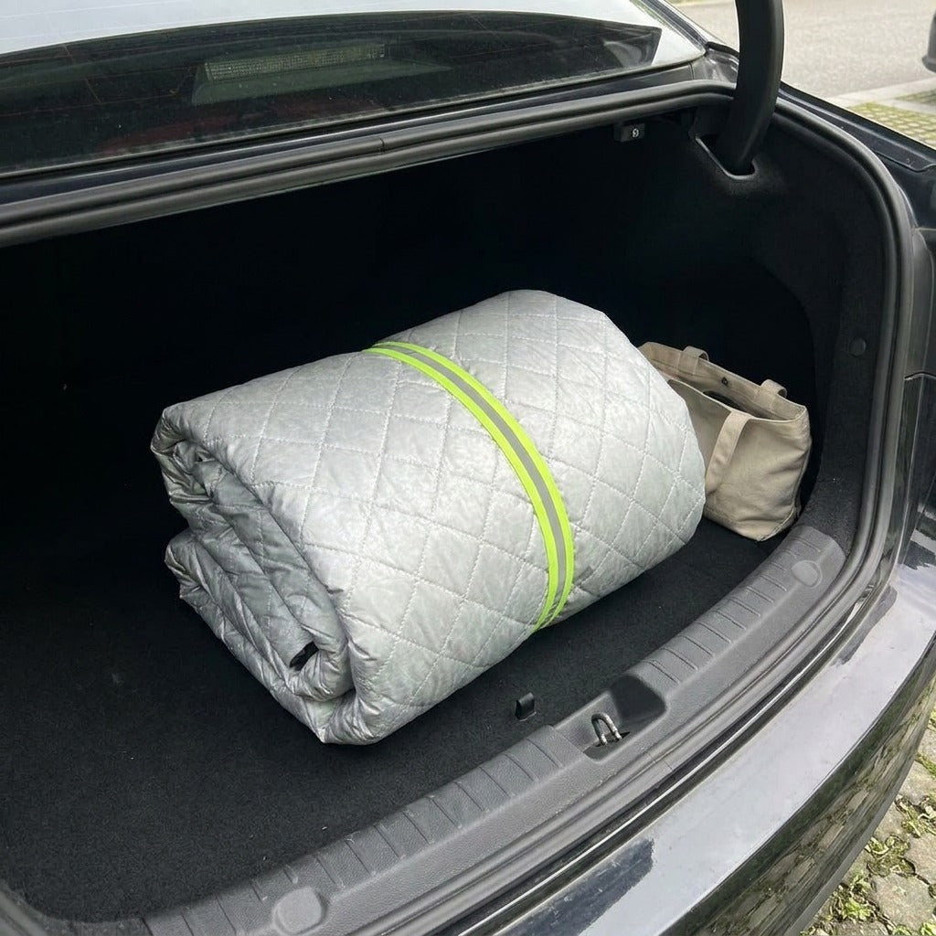 FrostGuard Half Car Cover — Windshield, Hood and Mirrors