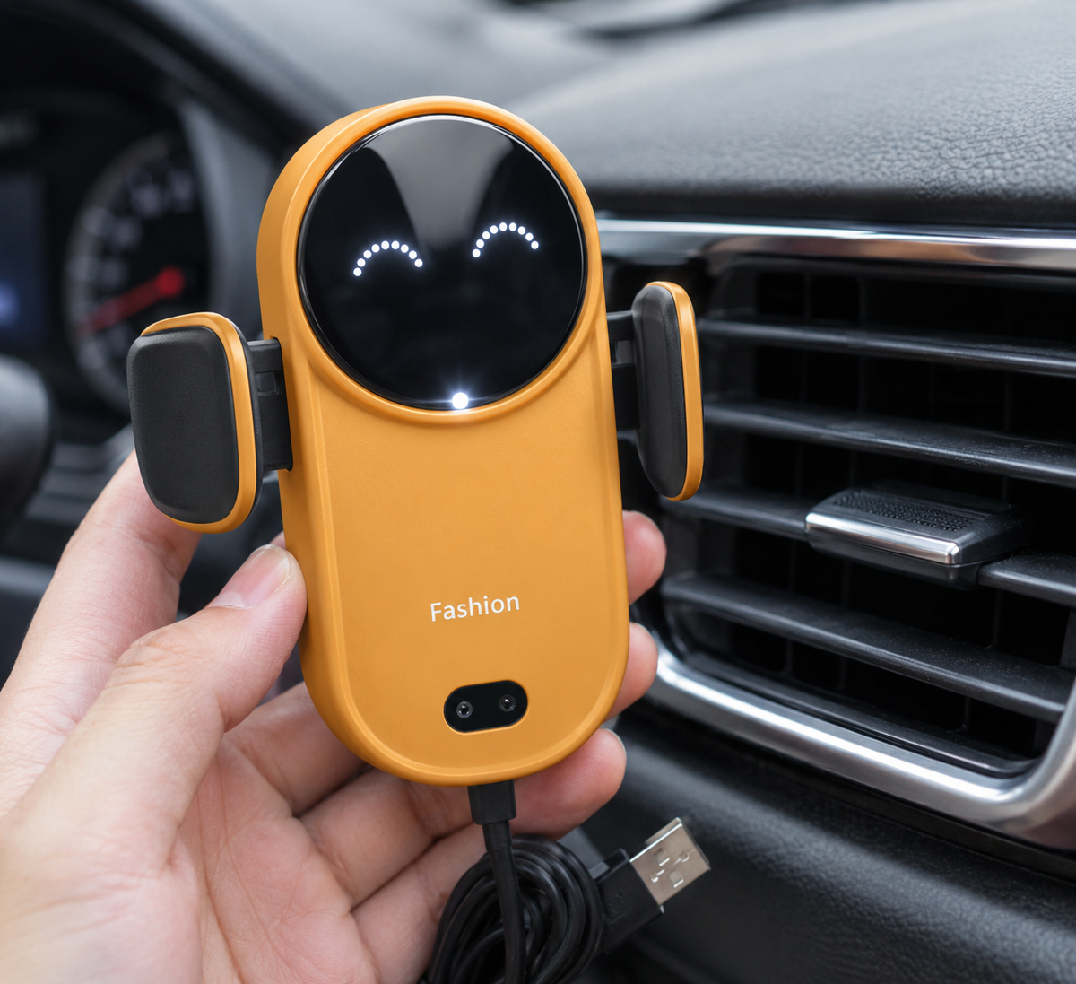 DriveCharge Auto-Clamp Wireless Car Charger Mount
