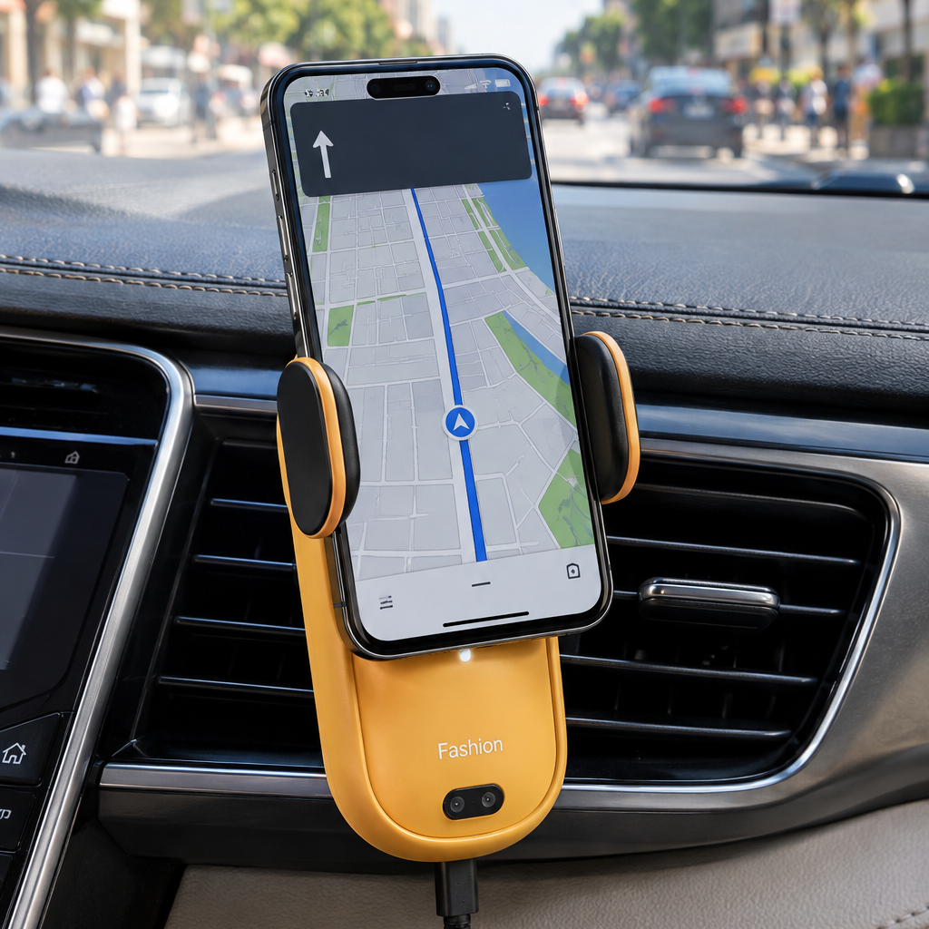 DriveCharge Auto-Clamp Wireless Car Charger Mount